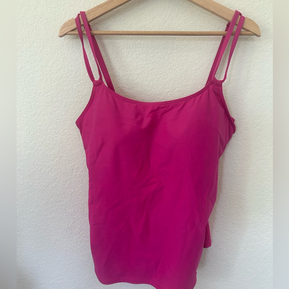 Sunsets Pink Swim Top
